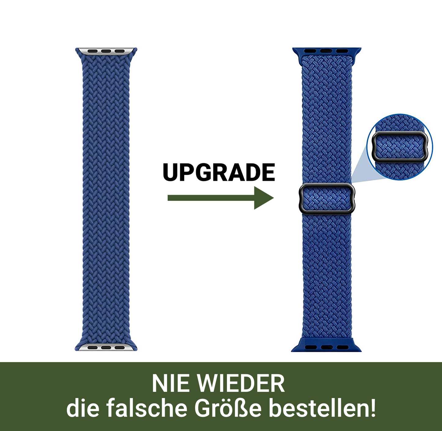 AppleWatch Armband geflochten, verstellbar